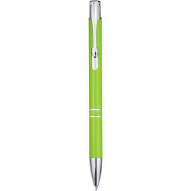Logo trade promotional item photo of: Moneta recycled aluminium ballpoint pen (blue ink)