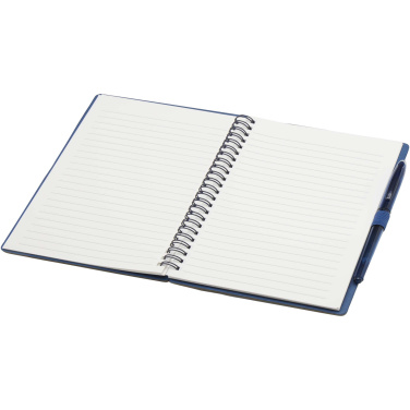 Logotrade promotional product picture of: Slate reusable soft cover notebook and pen set (black ink)