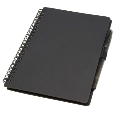 Logo trade corporate gift photo of: Slate reusable soft cover notebook and pen set (black ink)