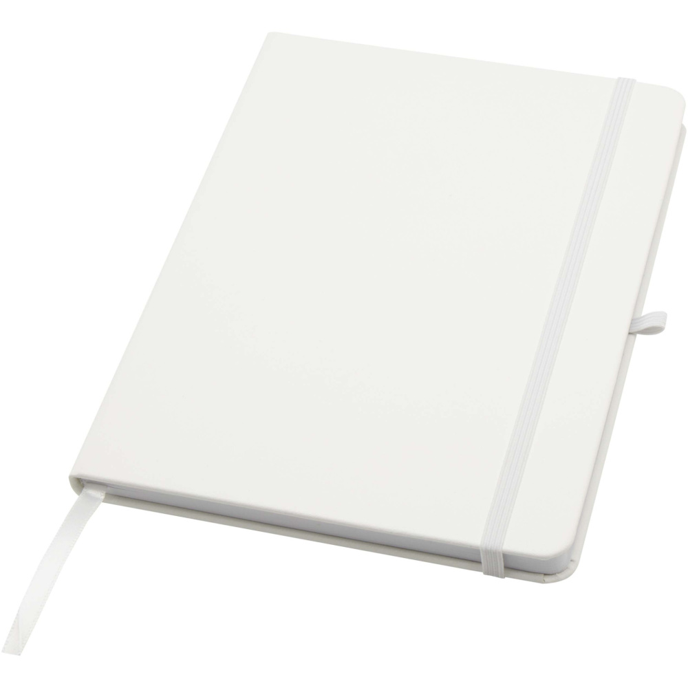 Logo trade promotional gifts image of: Teak A5 recycled hard cover notebook with lined pages
