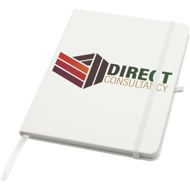 Logotrade advertising product picture of: Teak A5 recycled hard cover notebook with lined pages