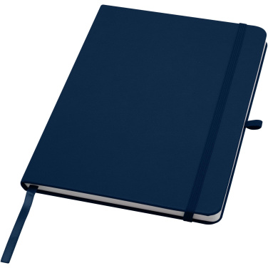 Logo trade corporate gifts picture of: Teak A5 recycled hard cover notebook with lined pages