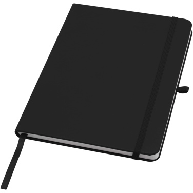 Logo trade promotional products picture of: Teak A5 recycled hard cover notebook with lined pages