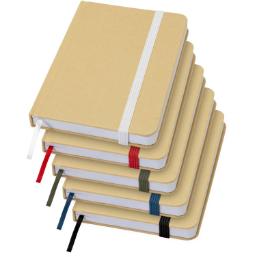 Logotrade promotional gift image of: Reed A6 recycled hard cover notebook with plain pages