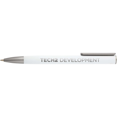 Logo trade promotional merchandise picture of: Ziguur recycled aluminium ballpoint pen (black ink)