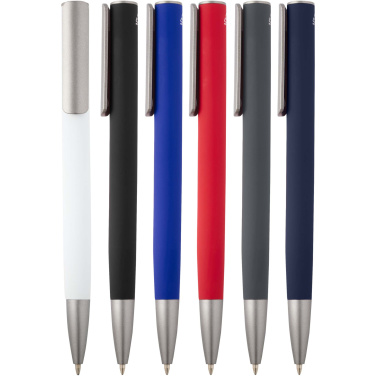 Logo trade corporate gift photo of: Ziguur recycled aluminium ballpoint pen (black ink)