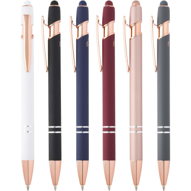 Logo trade promotional gifts picture of: Nanna ballpoint pen with rose gold finish (black ink)