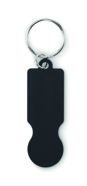 Logotrade promotional merchandise photo of: Key ring with trolley token