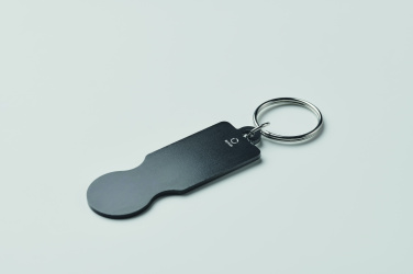 Logo trade promotional giveaway photo of: Key ring with trolley token
