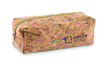 Logotrade promotional item image of: Coloured cork pencil case