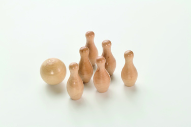 Logotrade business gift image of: Mini pine wood bowling set