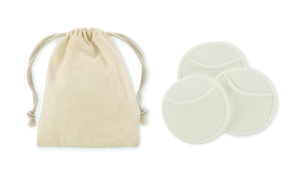 Logo trade promotional giveaways image of: Reusable face cleaning pad set