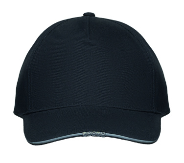 Logo trade promotional product photo of: 5 panel LED cotton cap 220gr/m²