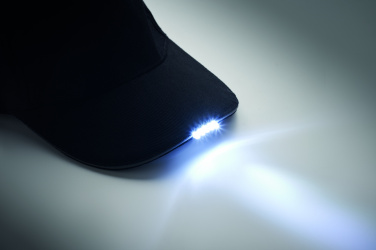 Logo trade promotional merchandise image of: 5 panel LED cotton cap 220gr/m²