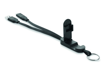 Logotrade corporate gift picture of: 60W cable keyring recycled ABS