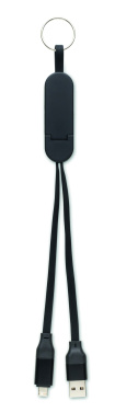Logotrade corporate gift image of: 60W cable keyring recycled ABS