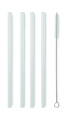 Logotrade promotional items photo of: 4 reusable glass straws