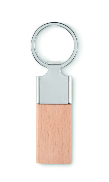 Logotrade promotional merchandise picture of: Key ring with rubber wood