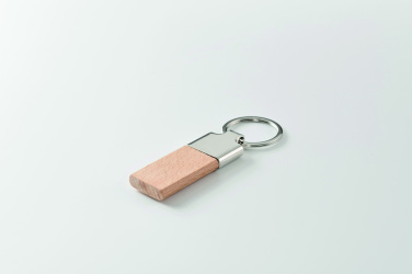 Logotrade advertising product image of: Key ring with rubber wood