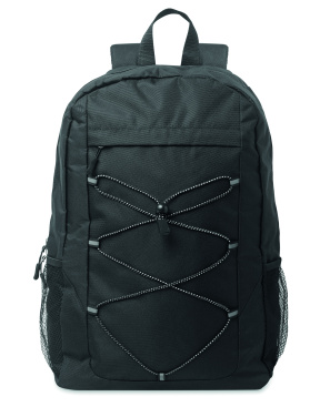 Logo trade business gift photo of: 600D RPET polyester backpack