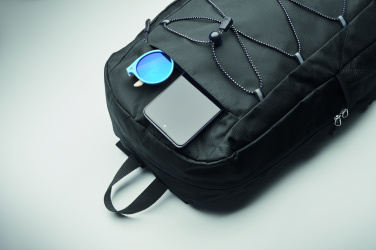 Logo trade promotional merchandise image of: 600D RPET polyester backpack