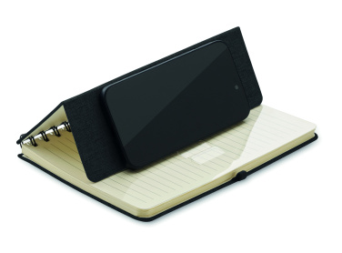 Logo trade promotional products image of: A5 notebook with phone holder