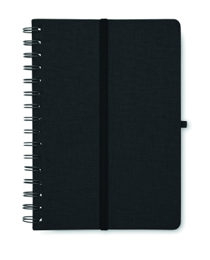 Logo trade promotional gifts image of: A5 notebook with phone holder