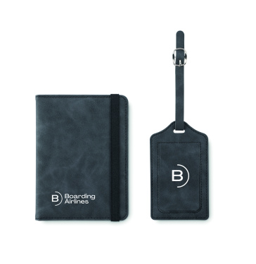 Logo trade advertising product photo of: Passport and luggage tag set