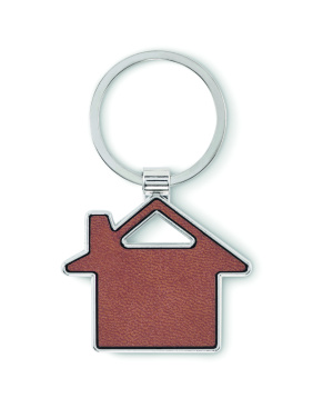 Logo trade promotional item photo of: House shaped key ring