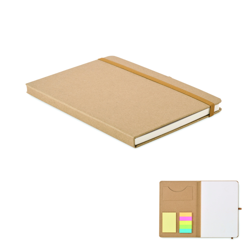 Logotrade business gift image of: A5 notebook recycled paper set