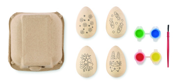 Logotrade promotional items photo of: Wooden eggs painting set