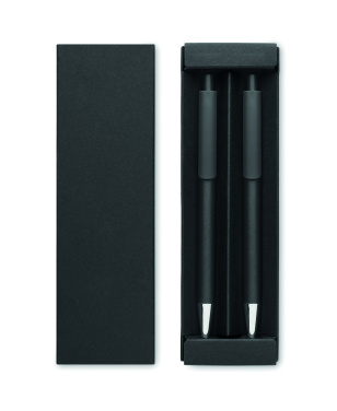 Logo trade promotional merchandise image of: Recycled aluminium pen set