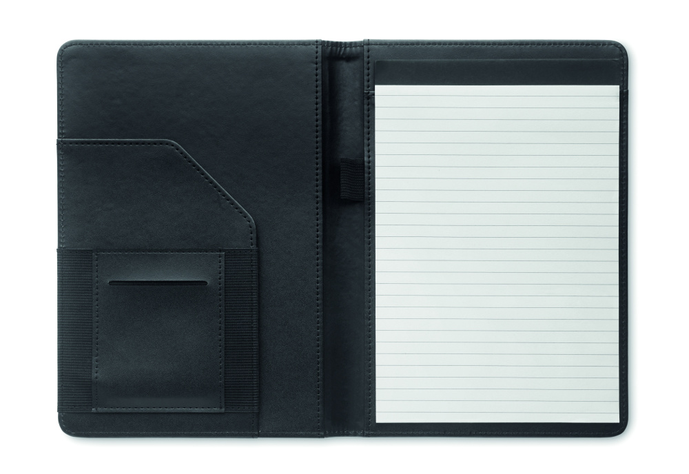 Logo trade promotional giveaway photo of: A5 portfolio 300D RPET