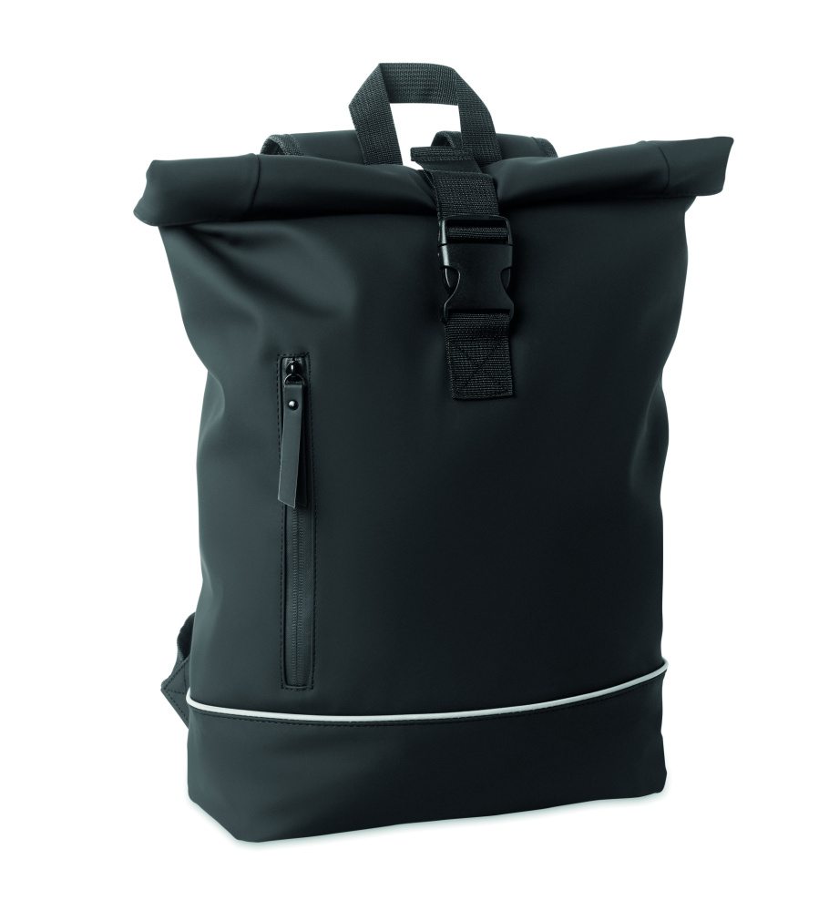 Logo trade promotional items picture of: Laptop 15" roll top PU backpack