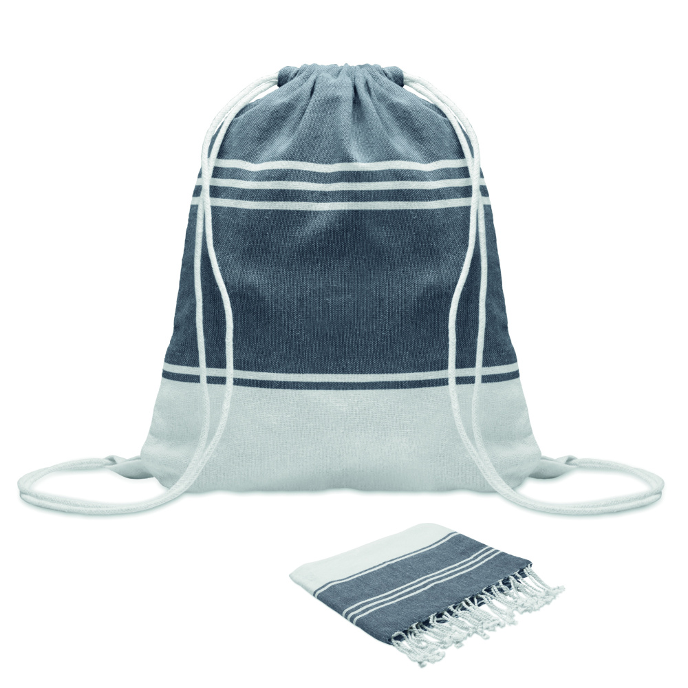 Logotrade promotional product image of: Hammam towel drawstring set