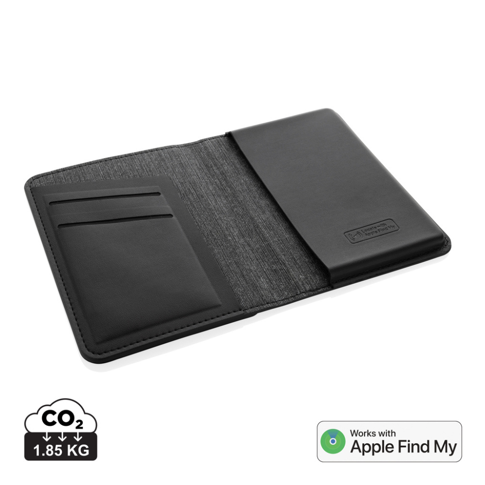 Logotrade advertising products photo of: Trackmate RCS rpolyester passport holder worldwide locating
