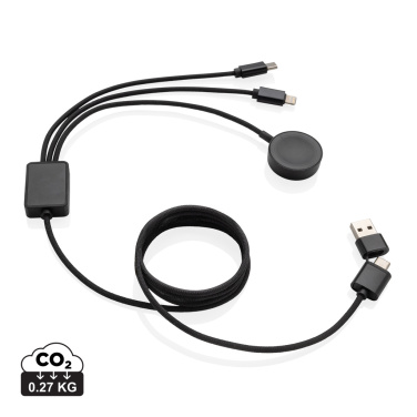 Logotrade promotional gift image of: Terra RCS rPET 6-in-1 charging cable with watch charger