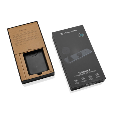 Logotrade promotional merchandise picture of: Urban Vitamin Torrance 3 in 1 magnetic 15W charger