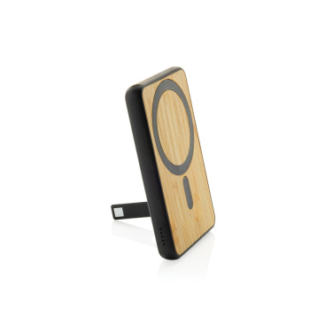 Logotrade corporate gifts photo of: Zen RCS rplastic 5000 mah 5W magnetic bamboo powerbank