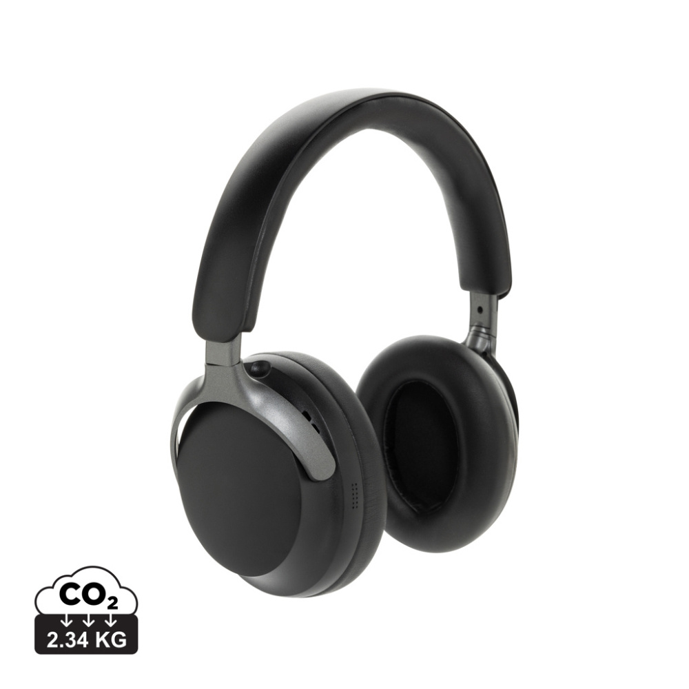 Logo trade promotional gifts picture of: Soundpro RCS recycled plastic ANC headphone