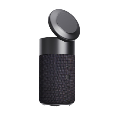 Logo trade promotional merchandise picture of: Urban Vitamin Anaheim RCS recycled 10W speaker 15W charger