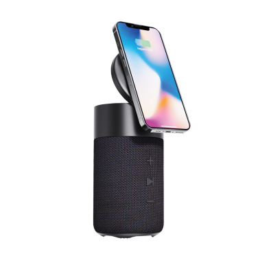 Logo trade promotional giveaways image of: Urban Vitamin Anaheim RCS recycled 10W speaker 15W charger