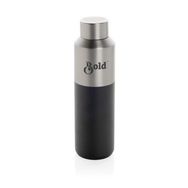 Logotrade promotional product picture of: Fluid RCS certified recycled steel water bottle 600ml