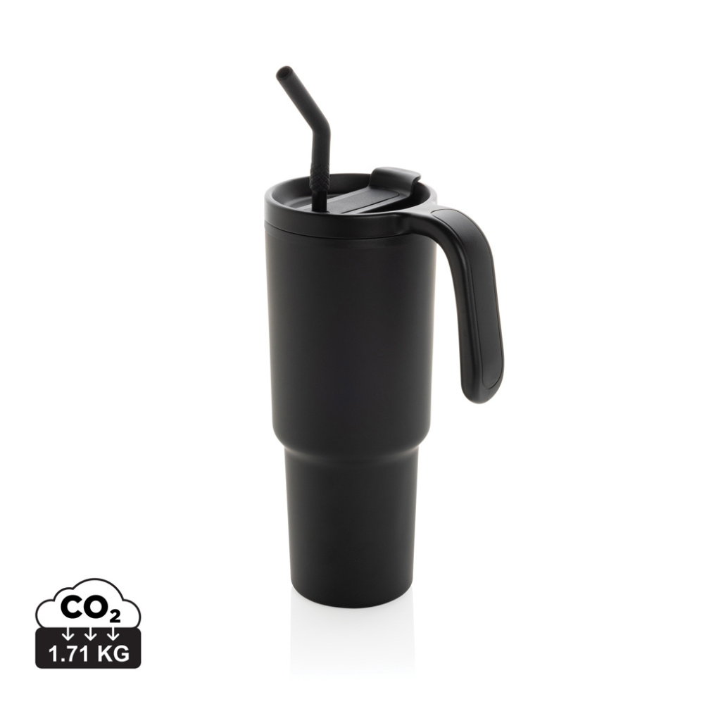 Logotrade promotional gift image of: Graphic 360 RCS certified recycled steel tumbler 900ml