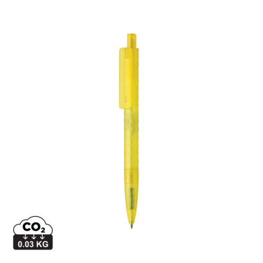 Logo trade promotional merchandise picture of: X3 GRS recycled PC plastic pen frosted