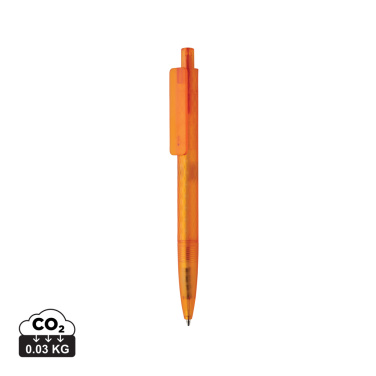 Logo trade promotional giveaway photo of: X3 GRS recycled PC plastic pen frosted
