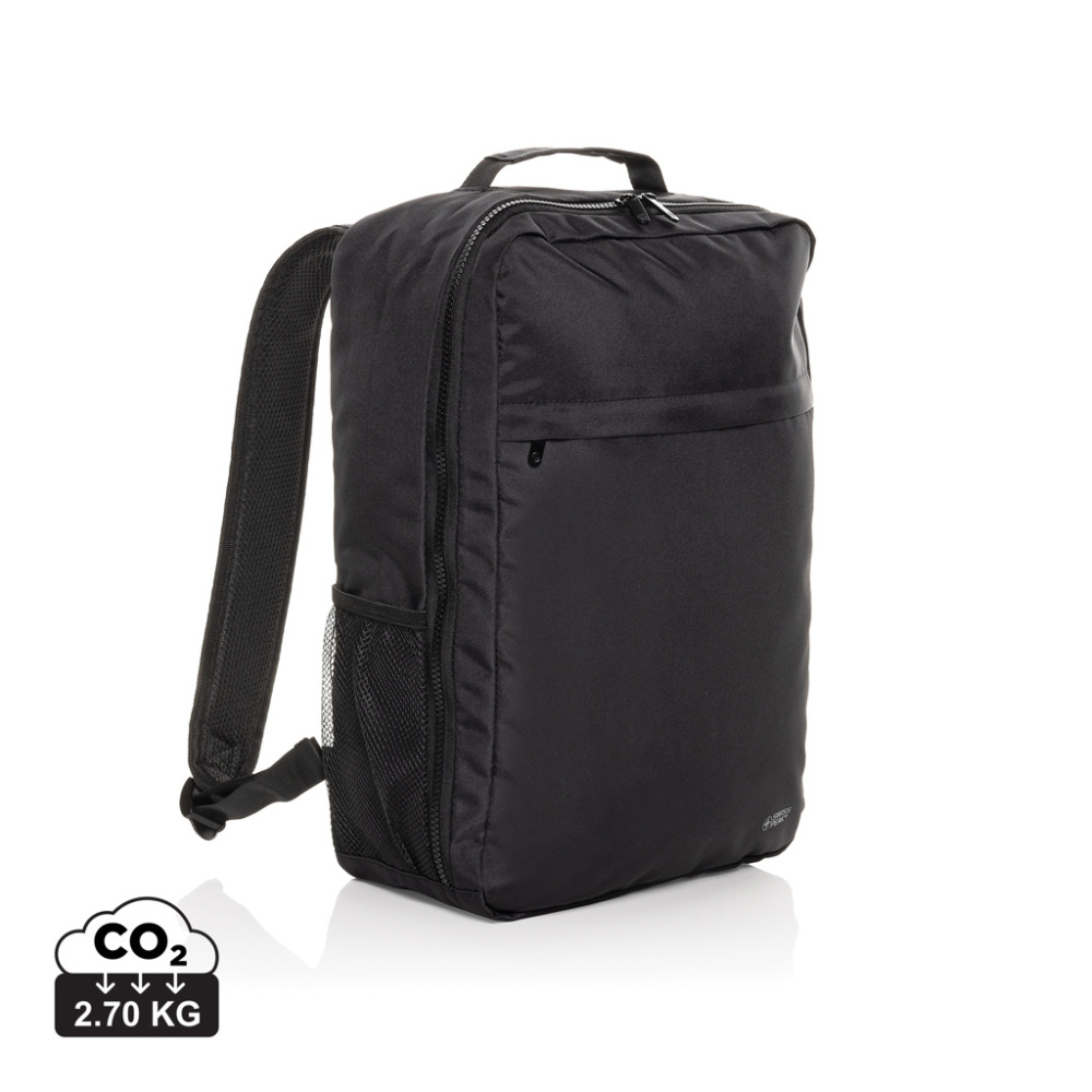Logo trade business gift photo of: Swiss Peak Aware™ RPET Essential 15.6 inch laptop backpack