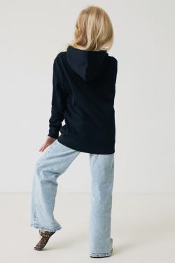 Logotrade promotional giveaways photo of: Iqoniq Yengo kids recycled cotton hoodie with sidepockets