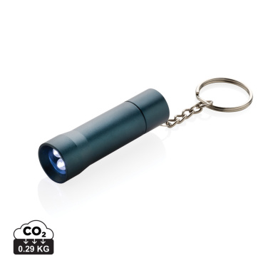 Logo trade promotional items picture of: Flash RCS recycled aluminium keychain torch