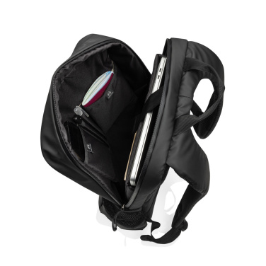 Logotrade promotional products photo of: Lima Aware™ RPET water resistant 15.6 laptop backpack